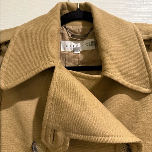 See by Chloe Wool Camel Coat US 4/S - Picture 15 of 15